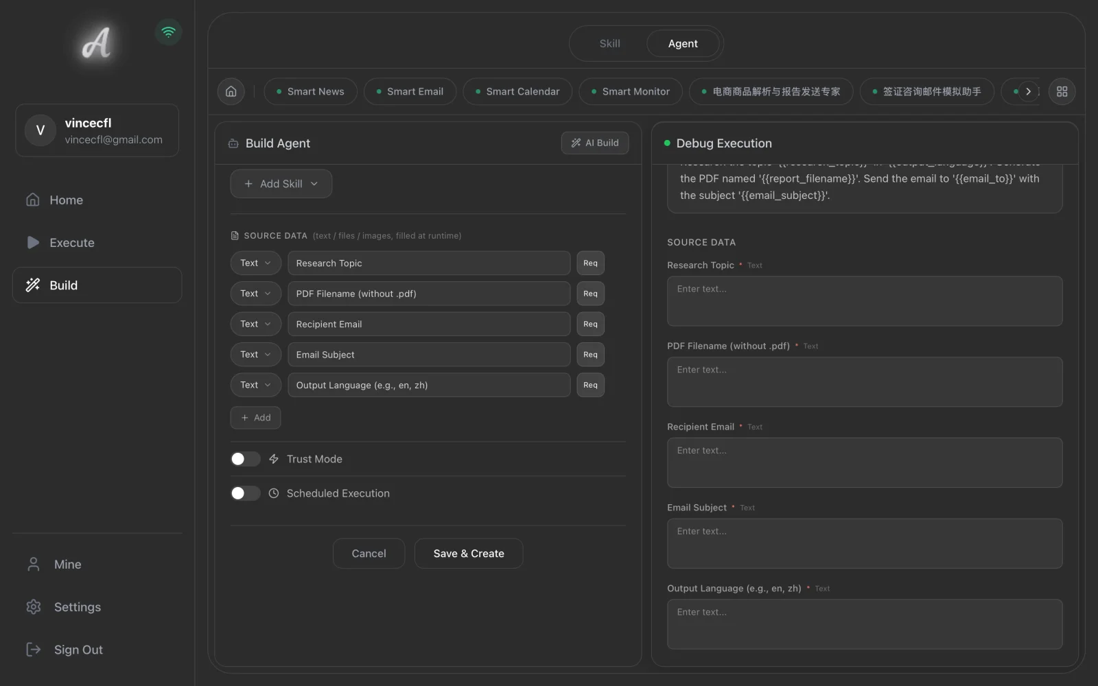 Source data form