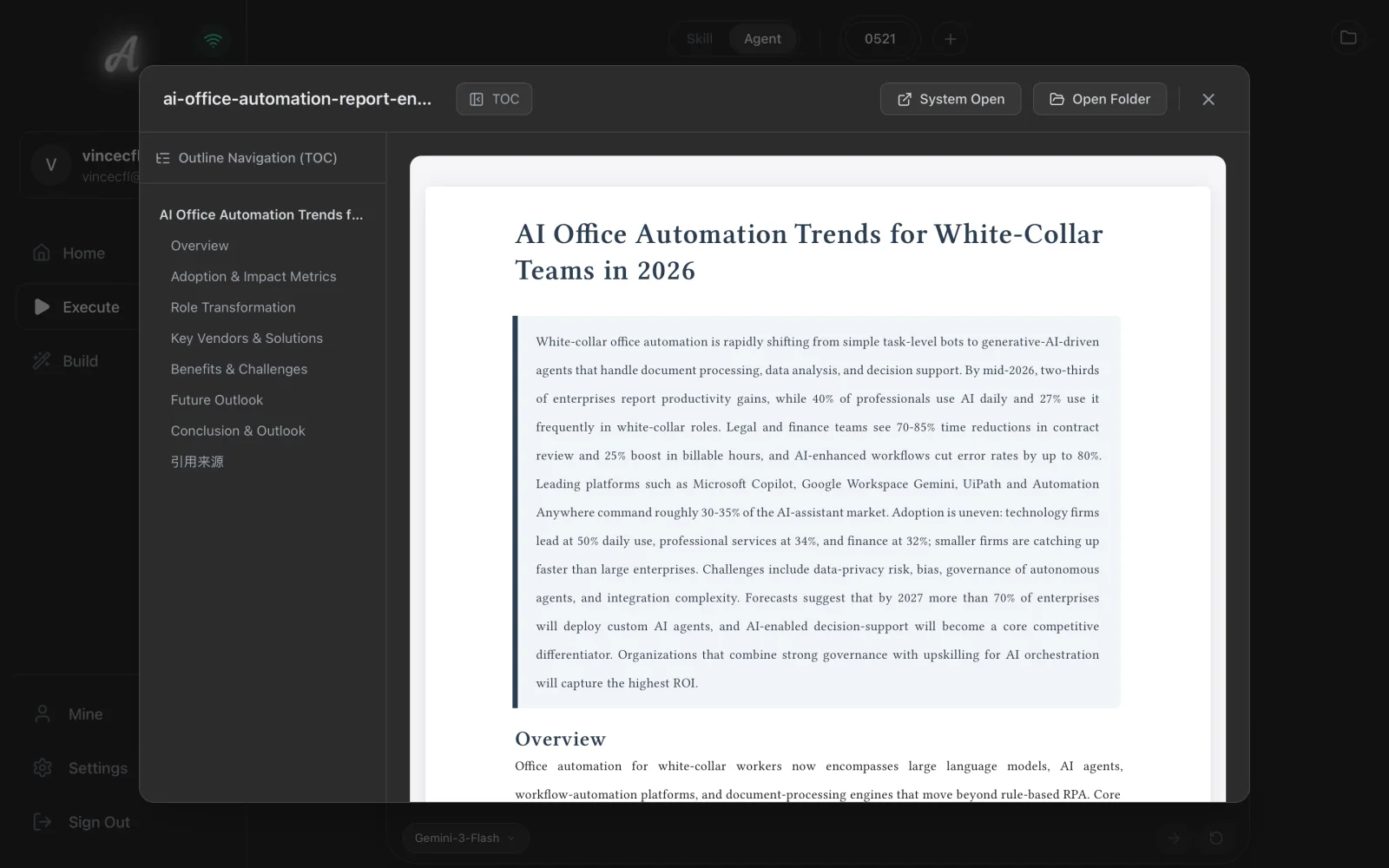 Built-in PDF preview